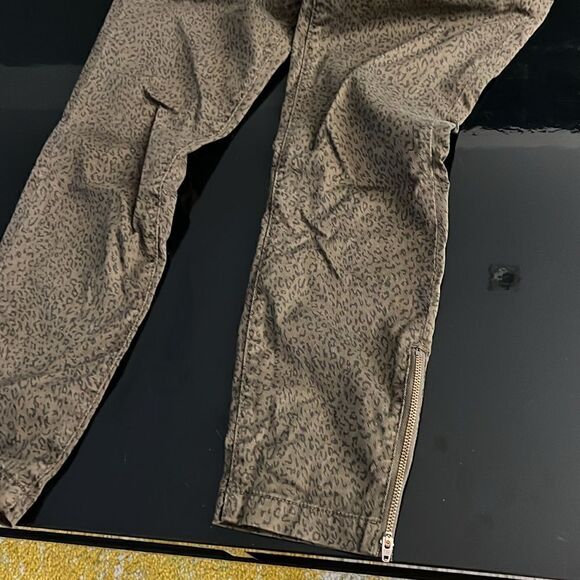 Joie Park French Army Green  Animal Print Skinny Jeans 29 - Picture 10 of 14